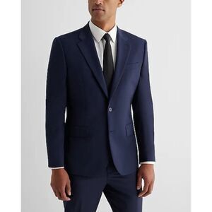 Express Extra Slim Blue Two Button Blazer Sz 36 Short Office Businessman Doctor